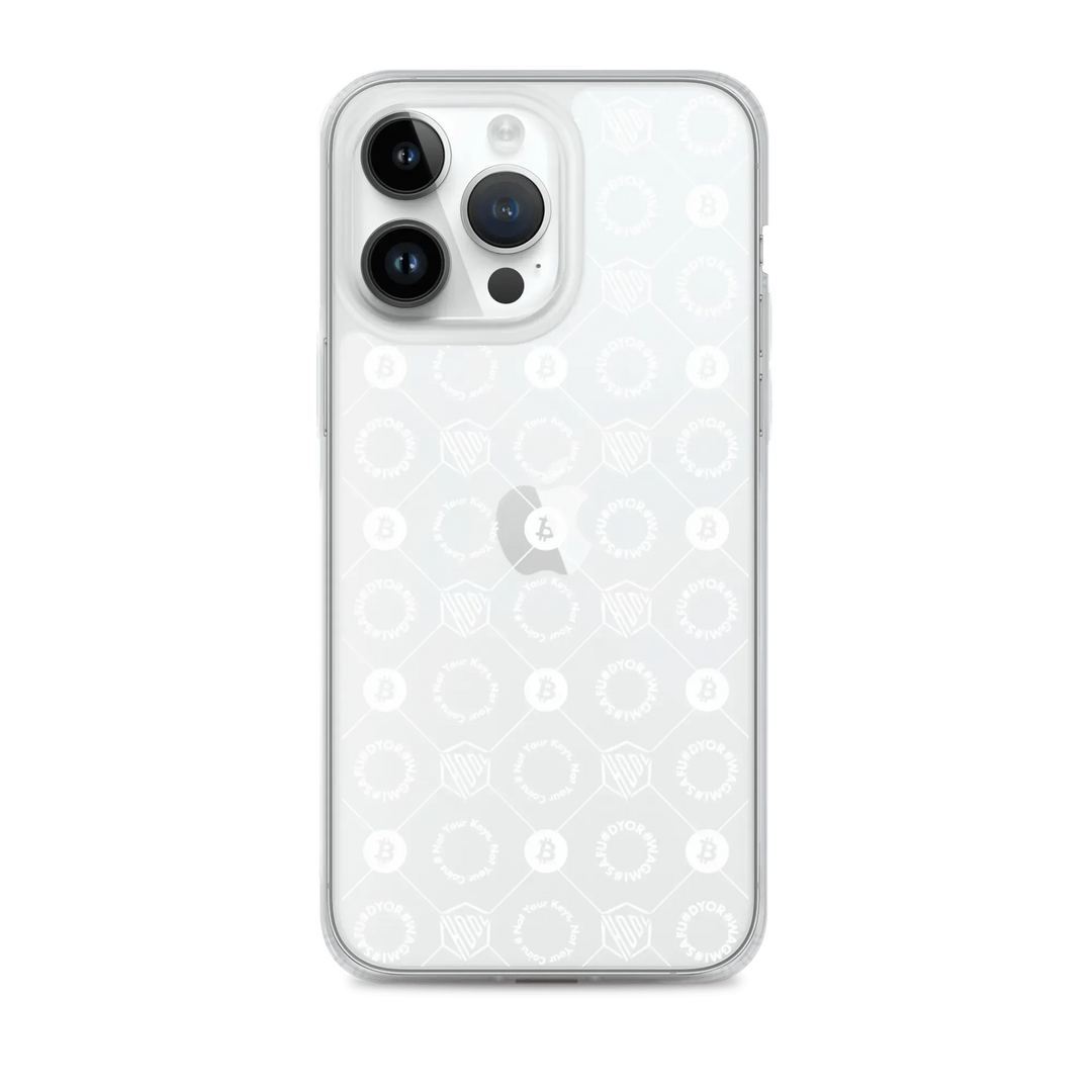 HODL iPhone Silikon Clear Case "FIRST EDITION WHITE" - HODL iPhone Silikon Clear Case "FIRST EDITION WHITE" - iPhone 14 Pro Max | Exklusive Smartphone Hülle Streetwear von HODL®