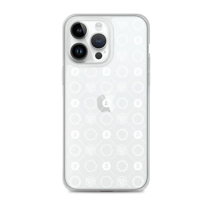 HODL iPhone Silikon Clear Case "FIRST EDITION WHITE" - HODL iPhone Silikon Clear Case "FIRST EDITION WHITE" - iPhone 14 Pro Max | Exklusive Smartphone Hülle Streetwear von HODL®