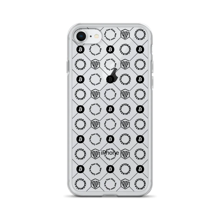 HODL iPhone Silikon Clear Case "First Edition Black" - HODL iPhone Silikon Clear Case "First Edition Black" - iPhone 7/8 | Exklusive Smartphone Hülle Streetwear von HODL®