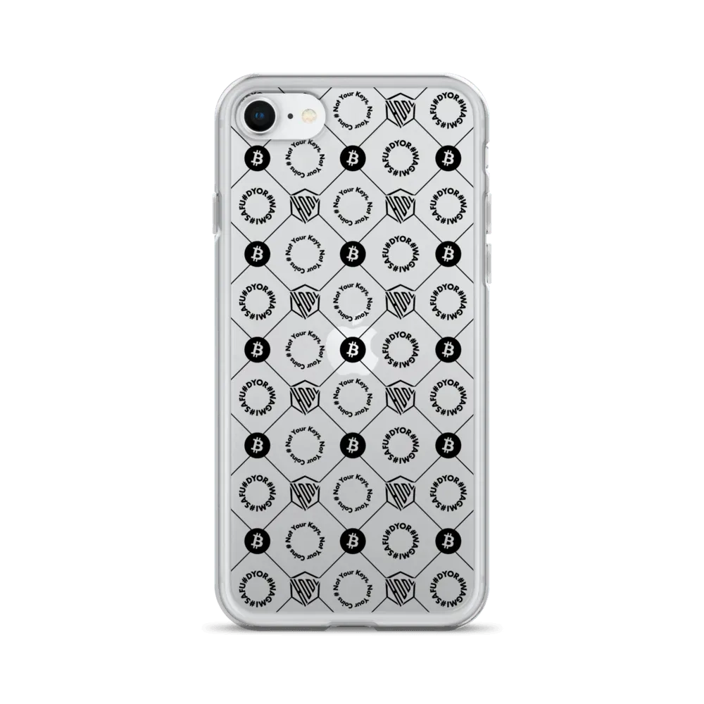 HODL iPhone Silikon Clear Case "First Edition Black" - HODL iPhone Silikon Clear Case "First Edition Black" - iPhone SE | Exklusive Smartphone Hülle Streetwear von HODL®