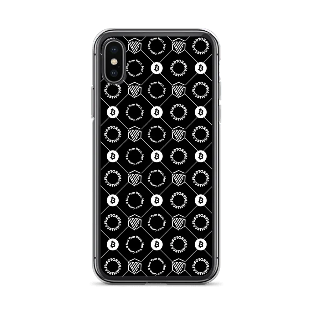 HODL iPhone Silikon Case "First Edition Black" - HODL iPhone Silikon Case "First Edition Black" - iPhone X/XS | Exklusive Smartphone Hülle Streetwear von HODL®