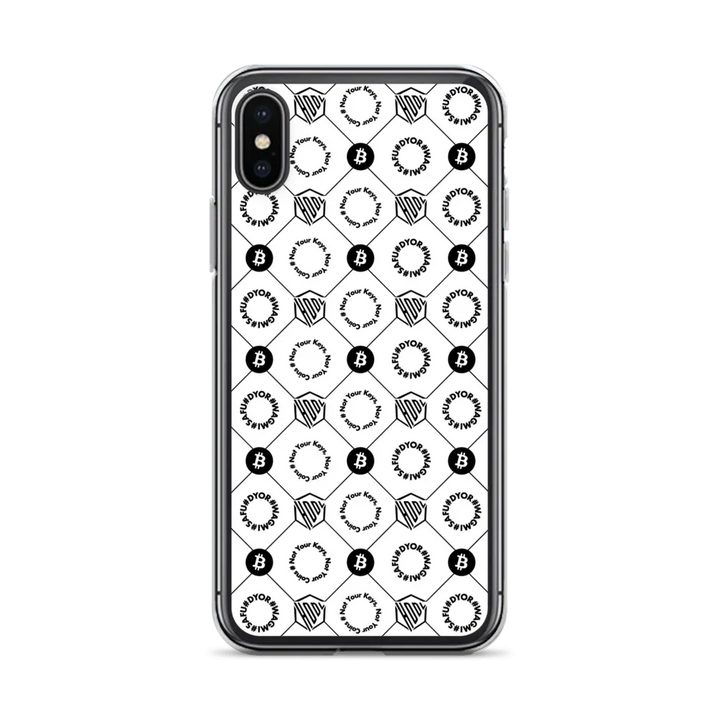 HODL iPhone Silikon Case "First Edition White" - HODL iPhone Silikon Case "First Edition White" - iPhone X/XS | Exklusive Smartphone Hülle Streetwear von HODL®