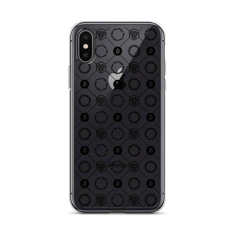 HODL iPhone Silikon Clear Case "First Edition Black" - HODL iPhone Silikon Clear Case "First Edition Black" - iPhone X/XS | Exklusive Smartphone Hülle Streetwear von HODL®