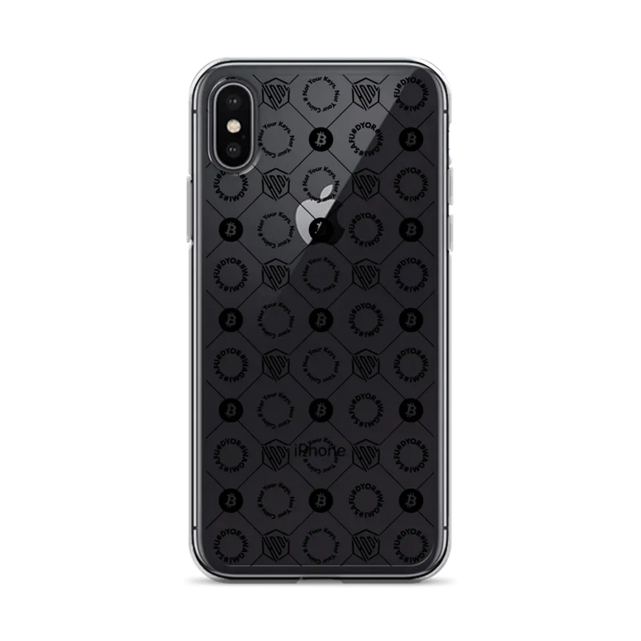 HODL iPhone Silikon Clear Case "First Edition Black" - HODL iPhone Silikon Clear Case "First Edition Black" - iPhone X/XS | Exklusive Smartphone Hülle Streetwear von HODL®