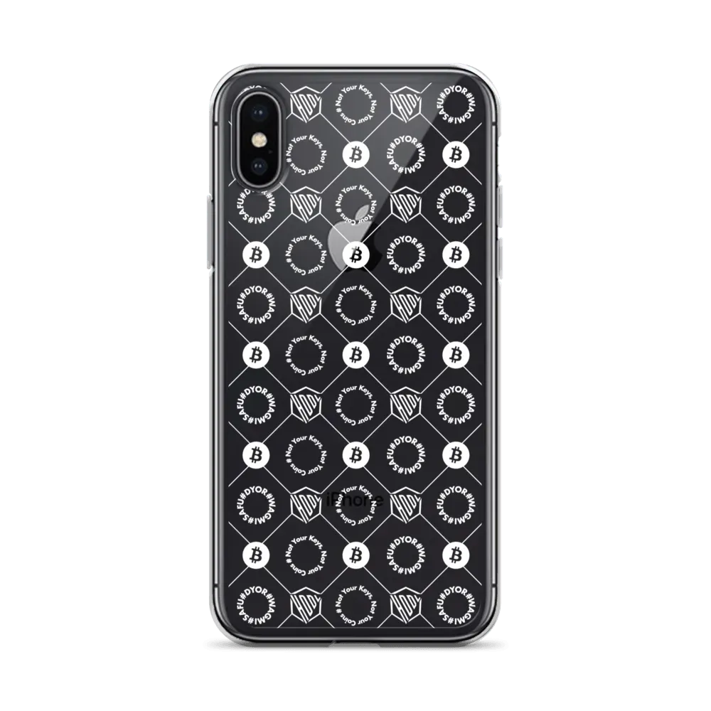 HODL iPhone Silikon Clear Case "FIRST EDITION WHITE" - HODL iPhone Silikon Clear Case "FIRST EDITION WHITE" - iPhone X/XS | Exklusive Smartphone Hülle Streetwear von HODL®