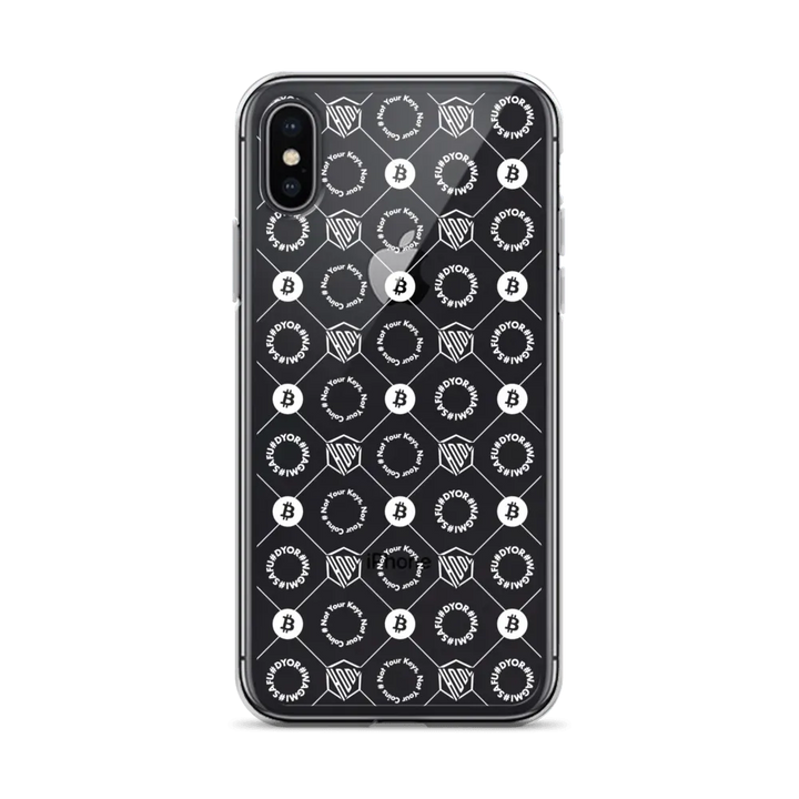 HODL iPhone Silikon Clear Case "FIRST EDITION WHITE" - HODL iPhone Silikon Clear Case "FIRST EDITION WHITE" - iPhone X/XS | Exklusive Smartphone Hülle Streetwear von HODL®