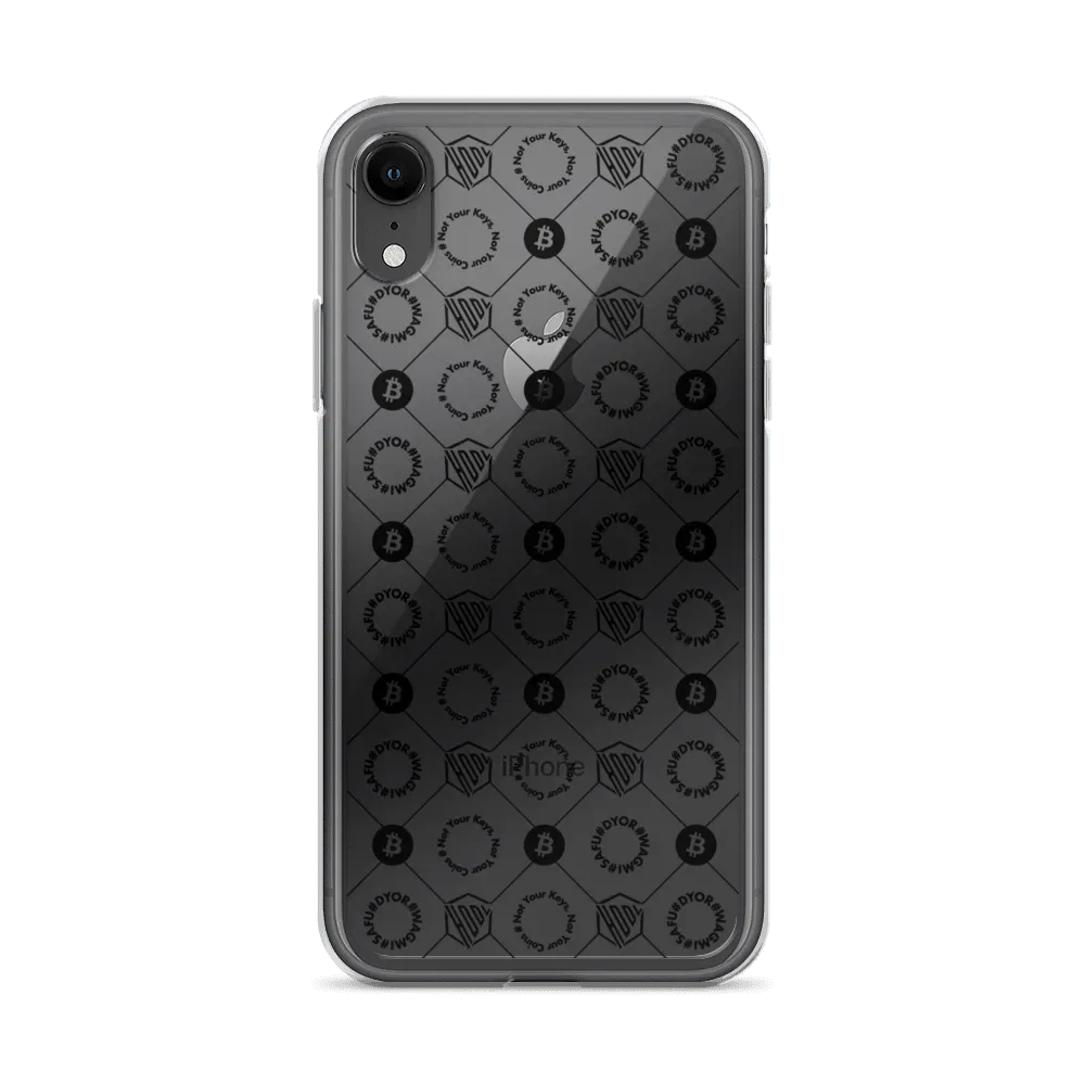 HODL iPhone Silikon Clear Case "First Edition Black" - HODL iPhone Silikon Clear Case "First Edition Black" - iPhone XR | Exklusive Smartphone Hülle Streetwear von HODL®