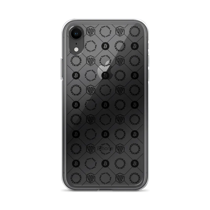 HODL iPhone Silikon Clear Case "First Edition Black" - HODL iPhone Silikon Clear Case "First Edition Black" - iPhone XR | Exklusive Smartphone Hülle Streetwear von HODL®
