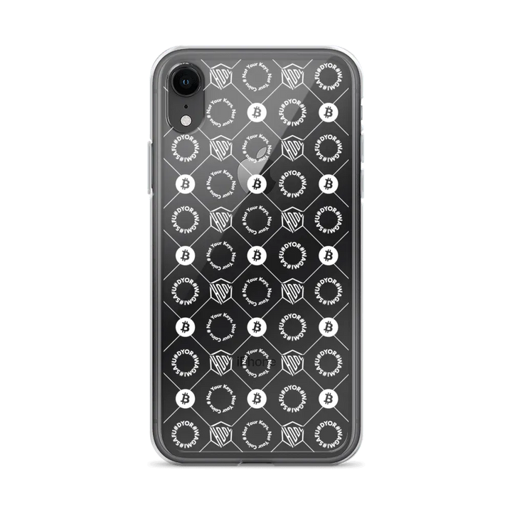 HODL iPhone Silikon Clear Case "FIRST EDITION WHITE" - HODL iPhone Silikon Clear Case "FIRST EDITION WHITE" - iPhone XR | Exklusive Smartphone Hülle Streetwear von HODL®