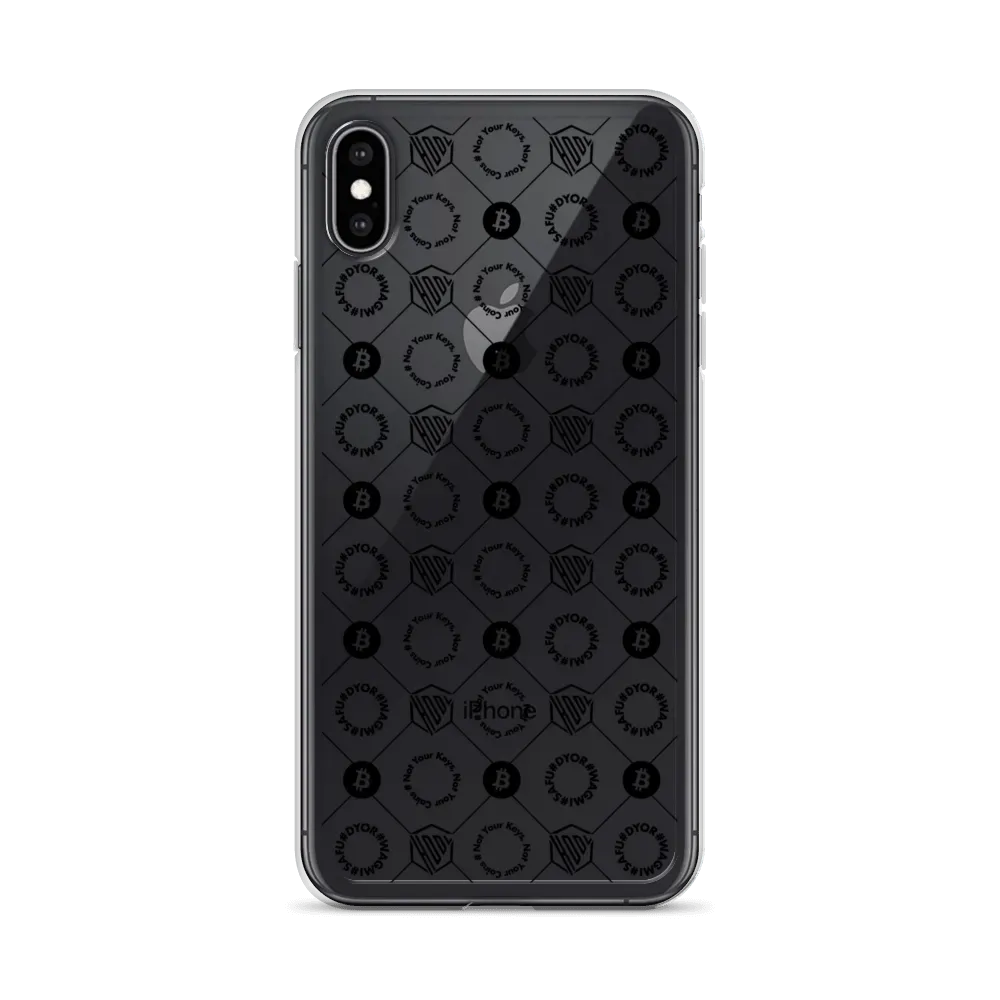 HODL iPhone Silikon Clear Case "First Edition Black" - HODL iPhone Silikon Clear Case "First Edition Black" - iPhone 11 | Exklusive Smartphone Hülle Streetwear von HODL®