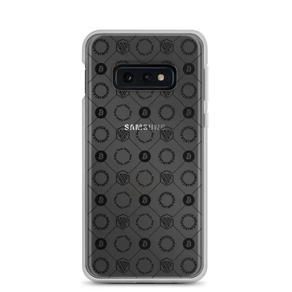 HODL Samsung Silikon Clear Case "First Edition Black" - HODL Samsung Silikon Clear Case "First Edition Black" - Samsung Galaxy S10e | Exklusive Smartphone Hülle Streetwear von HODL®