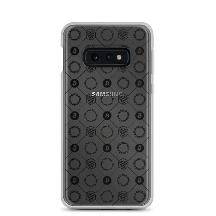 HODL Samsung Silikon Clear Case "First Edition Black" - HODL Samsung Silikon Clear Case "First Edition Black" - Samsung Galaxy S10e | Exklusive Smartphone Hülle Streetwear von HODL®