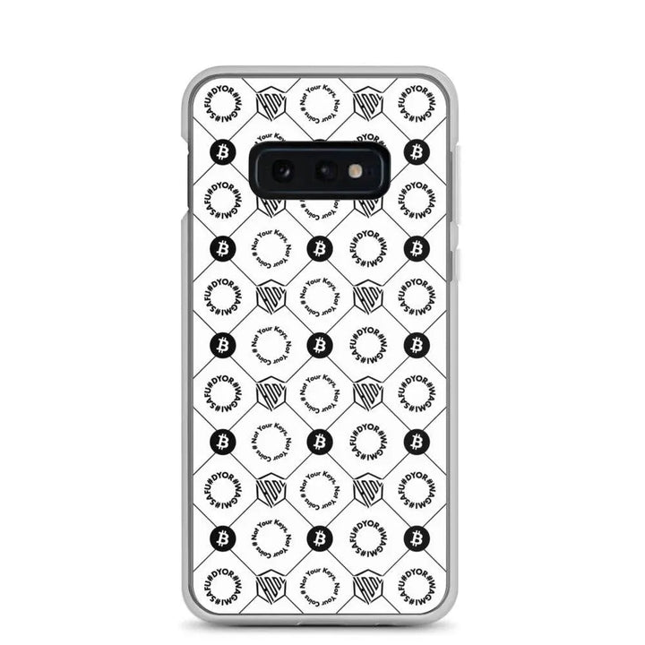 HODL Samsung Silikon Case "First Edition White" - HODL Samsung Silikon Case "First Edition White" - Samsung Galaxy S10e | Exklusive Smartphone Hülle Streetwear von HODL®