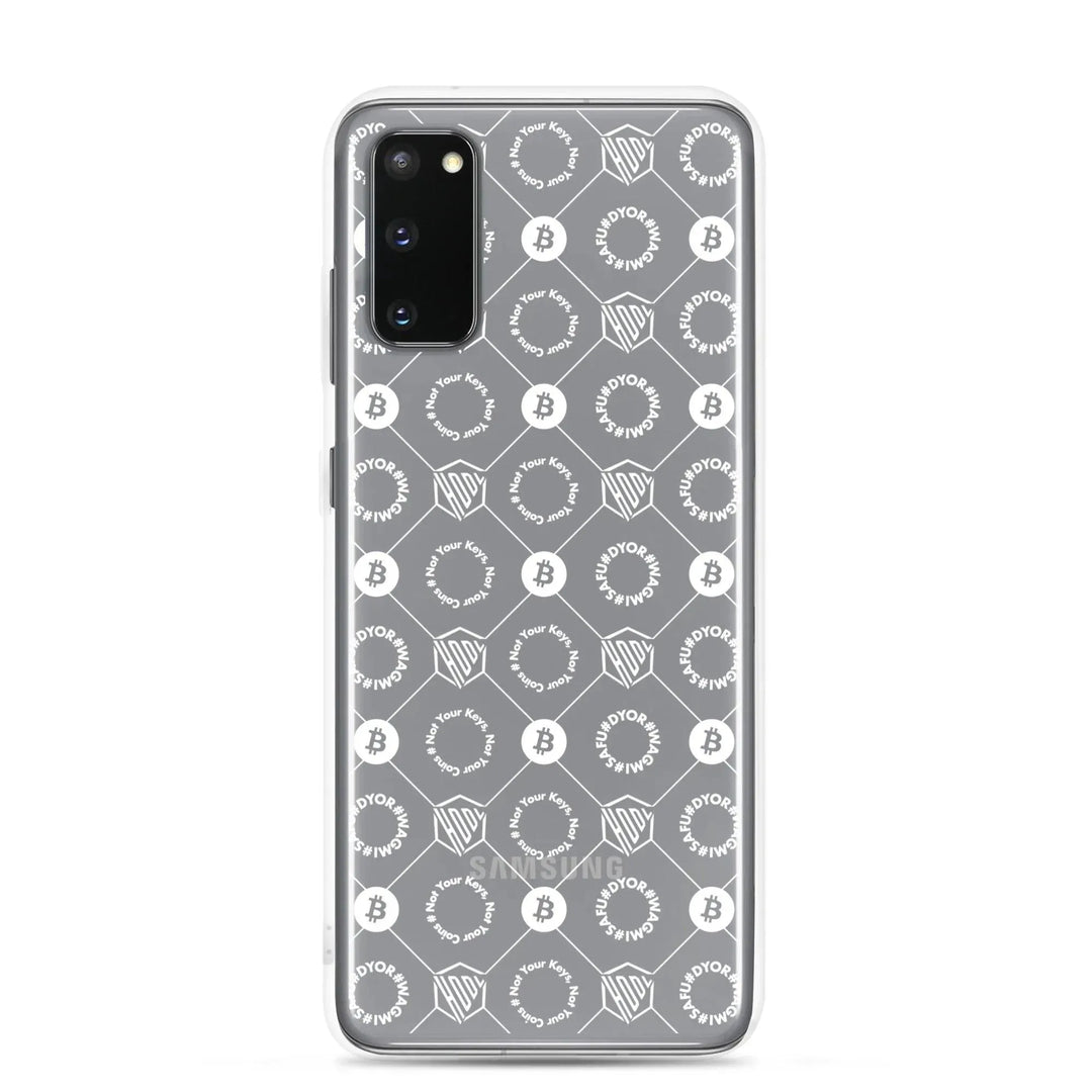 HODL Samsung Silikon Clear Case "First Edition White" - HODL Samsung Silikon Clear Case "First Edition White" - Samsung Galaxy S20 | Exklusive Smartphone Hülle Streetwear von HODL®