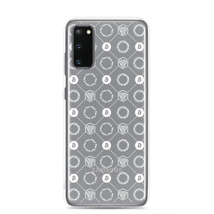 HODL Samsung Silikon Clear Case "First Edition White" - HODL Samsung Silikon Clear Case "First Edition White" - Samsung Galaxy S20 | Exklusive Smartphone Hülle Streetwear von HODL®