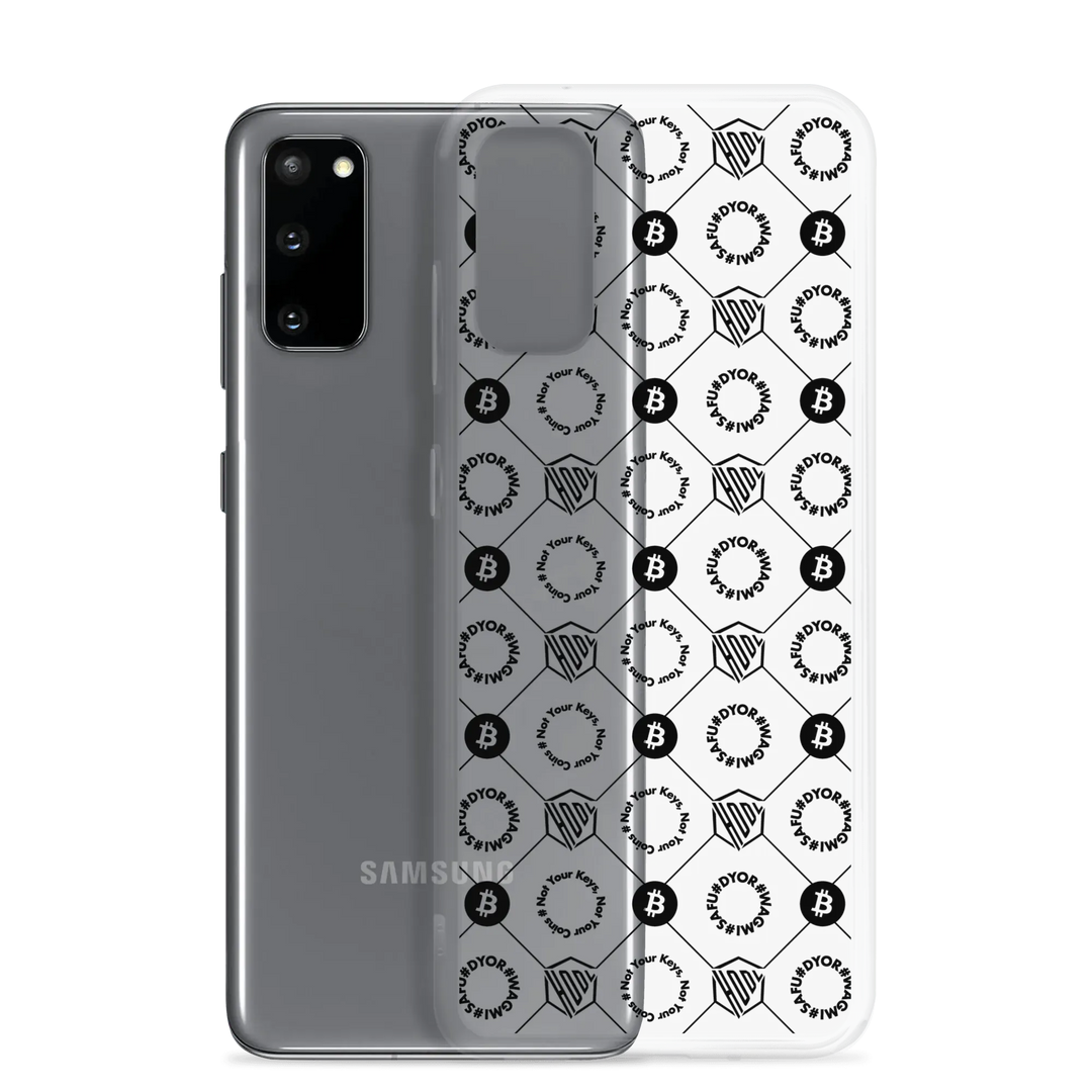 HODL Samsung Silikon Clear Case "First Edition Black" - HODL Samsung Silikon Clear Case "First Edition Black" - Samsung Galaxy S20 | Exklusive Smartphone Hülle Streetwear von HODL®