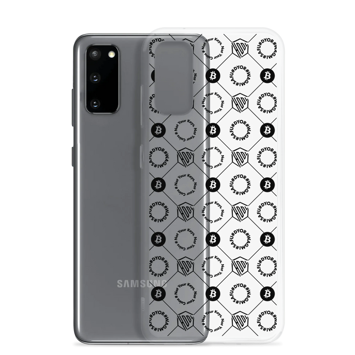 HODL Samsung Silikon Clear Case "First Edition Black" - HODL Samsung Silikon Clear Case "First Edition Black" - Samsung Galaxy S20 | Exklusive Smartphone Hülle Streetwear von HODL®