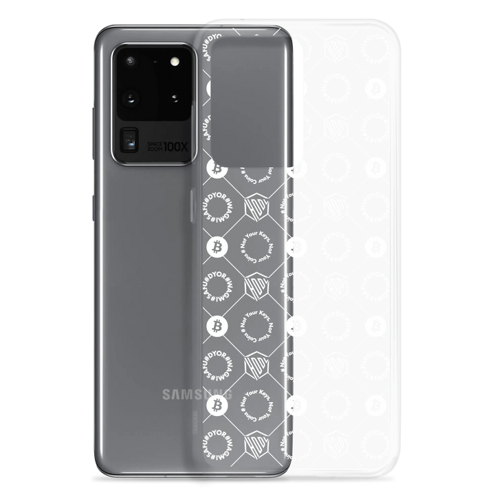HODL Samsung Silikon Clear Case "First Edition White" - HODL Samsung Silikon Clear Case "First Edition White" - Samsung Galaxy S20 | Exklusive Smartphone Hülle Streetwear von HODL®