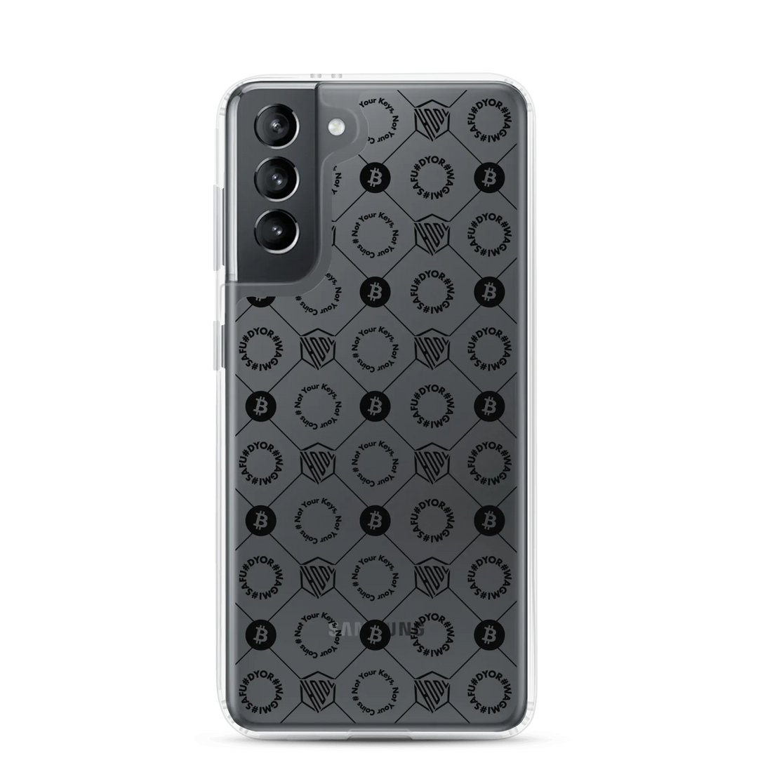 HODL Samsung Silikon Clear Case "First Edition Black" - HODL Samsung Silikon Clear Case "First Edition Black" - Samsung Galaxy S21 | Exklusive Smartphone Hülle Streetwear von HODL®