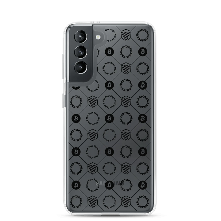 HODL Samsung Silikon Clear Case "First Edition Black" - HODL Samsung Silikon Clear Case "First Edition Black" - Samsung Galaxy S21 | Exklusive Smartphone Hülle Streetwear von HODL®