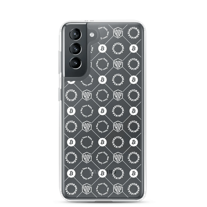 HODL Samsung Silikon Clear Case "First Edition White" - HODL Samsung Silikon Clear Case "First Edition White" - Samsung Galaxy S21 | Exklusive Smartphone Hülle Streetwear von HODL®