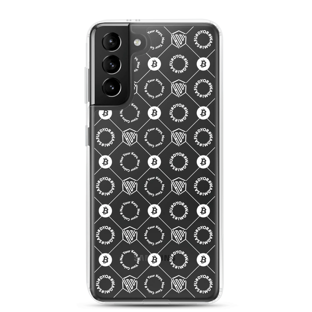 HODL Samsung Silikon Clear Case "First Edition White" - HODL Samsung Silikon Clear Case "First Edition White" - Samsung Galaxy S21 Plus | Exklusive Smartphone Hülle Streetwear von HODL®