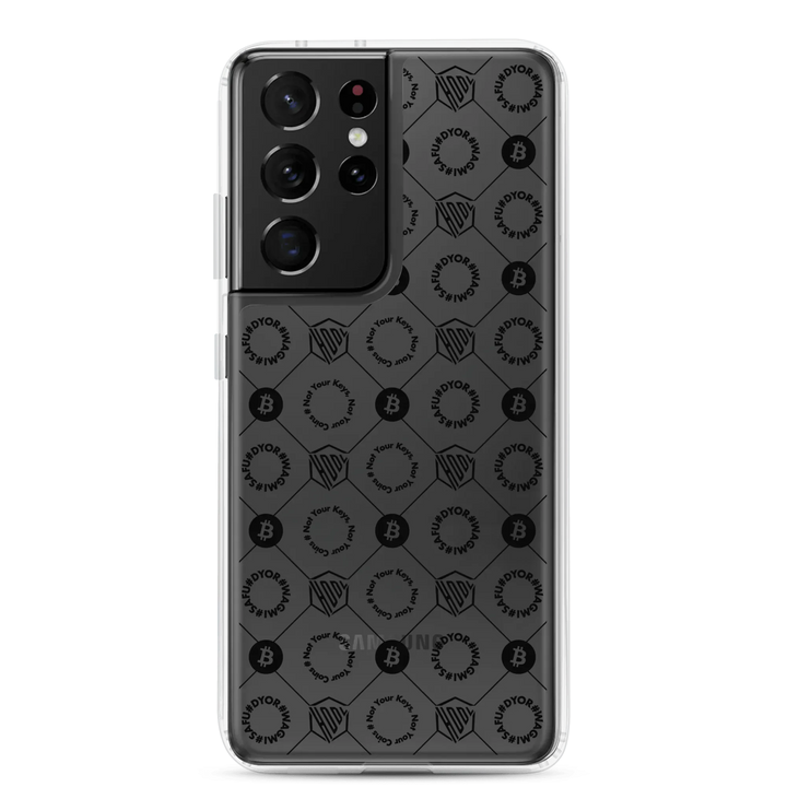 HODL Samsung Silikon Clear Case "First Edition Black" - HODL Samsung Silikon Clear Case "First Edition Black" - Samsung Galaxy S21 Ultra | Exklusive Smartphone Hülle Streetwear von HODL®