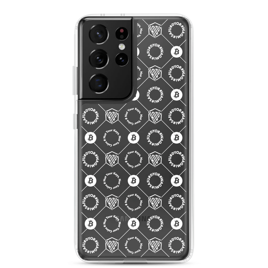 HODL Samsung Silikon Clear Case "First Edition White" - HODL Samsung Silikon Clear Case "First Edition White" - Samsung Galaxy S21 Ultra | Exklusive Smartphone Hülle Streetwear von HODL®