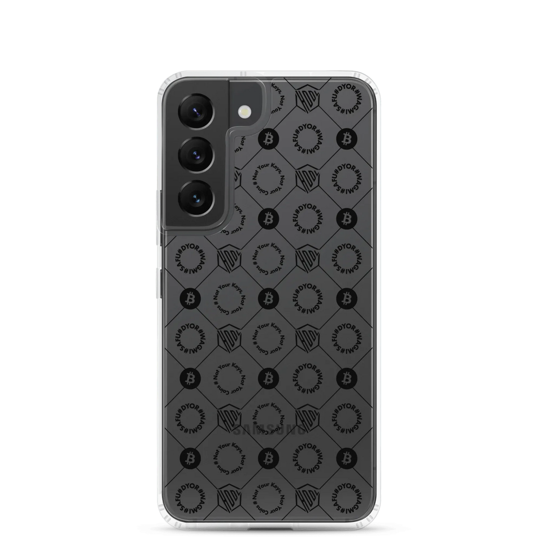 HODL Samsung Silikon Clear Case "First Edition Black" - HODL Samsung Silikon Clear Case "First Edition Black" - Samsung Galaxy S22 | Exklusive Smartphone Hülle Streetwear von HODL®