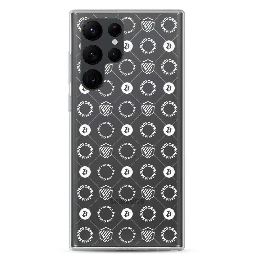 HODL Samsung Silikon Clear Case "First Edition White" - HODL Samsung Silikon Clear Case "First Edition White" - Samsung Galaxy S22 Ultra | Exklusive Smartphone Hülle Streetwear von HODL®