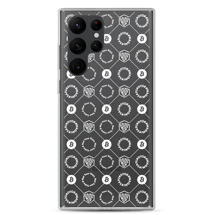 HODL Samsung Silikon Clear Case "First Edition White" - HODL Samsung Silikon Clear Case "First Edition White" - Samsung Galaxy S22 Ultra | Exklusive Smartphone Hülle Streetwear von HODL®