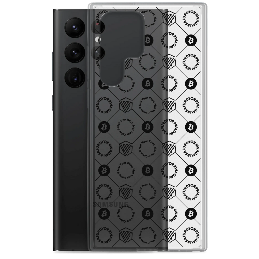 HODL Samsung Silikon Clear Case "First Edition Black" - HODL Samsung Silikon Clear Case "First Edition Black" - Samsung Galaxy S20 | Exklusive Smartphone Hülle Streetwear von HODL®