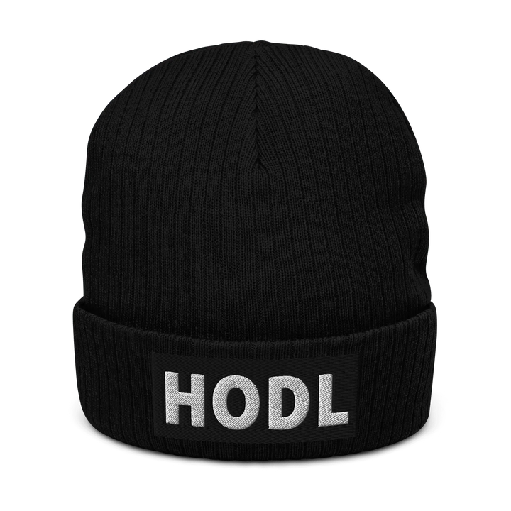 HODL Beanie – Black Box - HODL Beanie – Black Box - Schwarz | Exklusive Hat Streetwear von HODL®