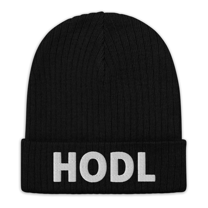 HODL Beanie – 3D White - HODL Beanie – 3D White - Schwarz | Exklusive Hat Streetwear von HODL®