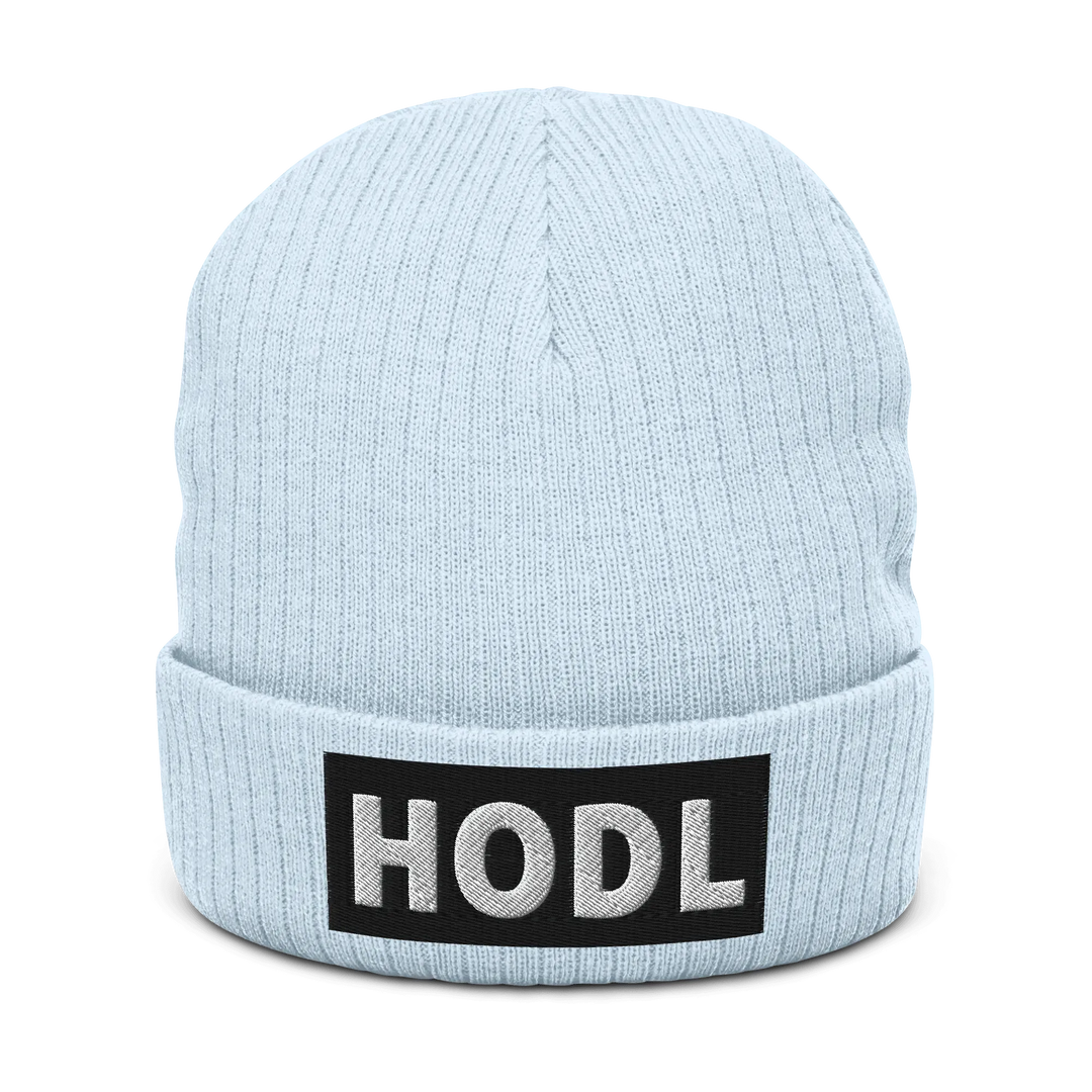 HODL Beanie – Black Box - HODL Beanie – Black Box - Hellblau | Exklusive Hat Streetwear von HODL®