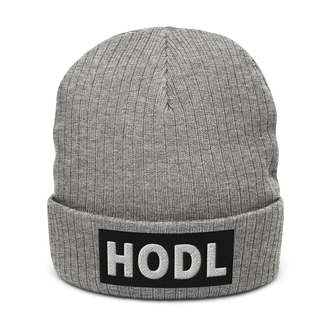HODL Beanie – Black Box - HODL Beanie – Black Box - Light Grey Melange | Exklusive Hat Streetwear von HODL®