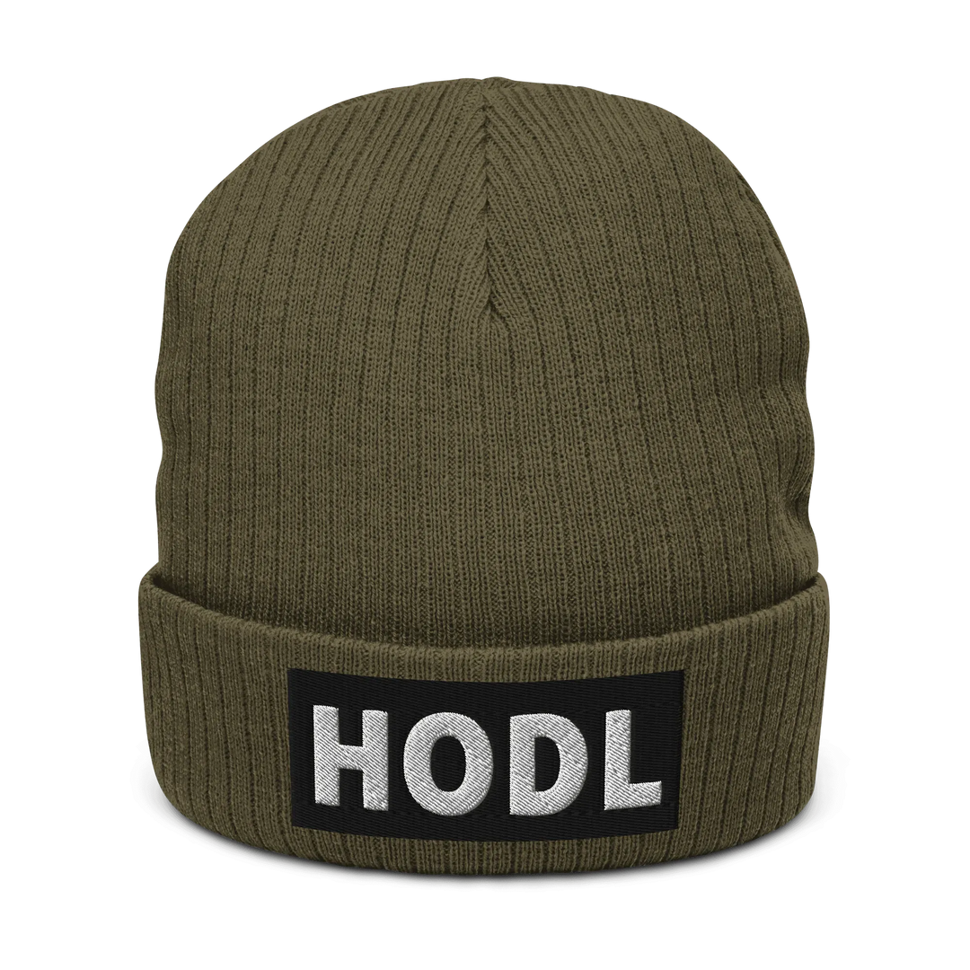 HODL Beanie – Black Box - HODL Beanie – Black Box - Olive | Exklusive Hat Streetwear von HODL®