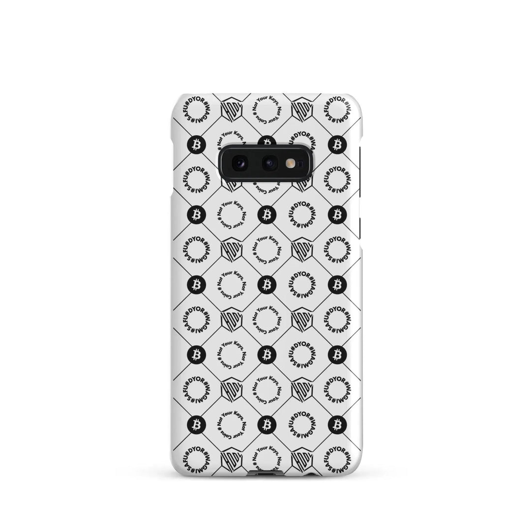 HODL Snap case Samsung "First Edition White" - HODL Snap case Samsung "First Edition White" - Weiß Matt / Samsung Galaxy S10e | Exklusive Smartphone Hülle Streetwear von HODL®