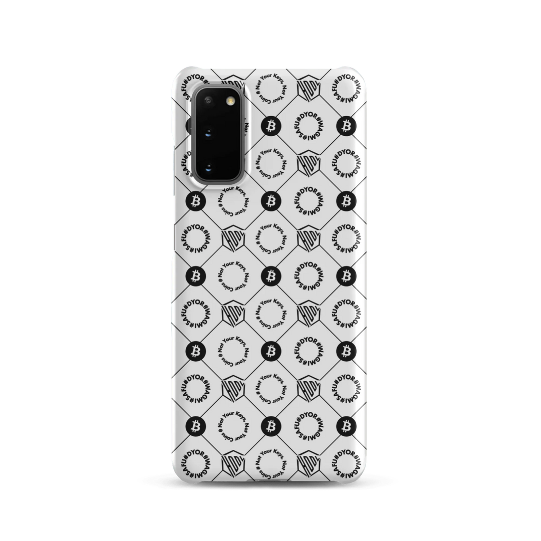 HODL Snap case Samsung "First Edition White" - HODL Snap case Samsung "First Edition White" - Weiß Matt / Samsung Galaxy S20 | Exklusive Smartphone Hülle Streetwear von HODL®