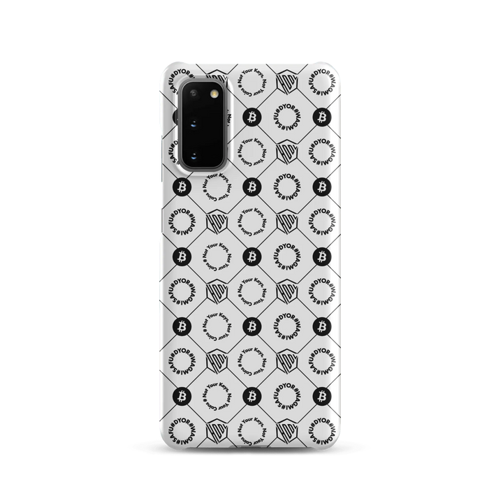 HODL Snap case Samsung "First Edition White" - HODL Snap case Samsung "First Edition White" - Weiß Matt / Samsung Galaxy S20 | Exklusive Smartphone Hülle Streetwear von HODL®