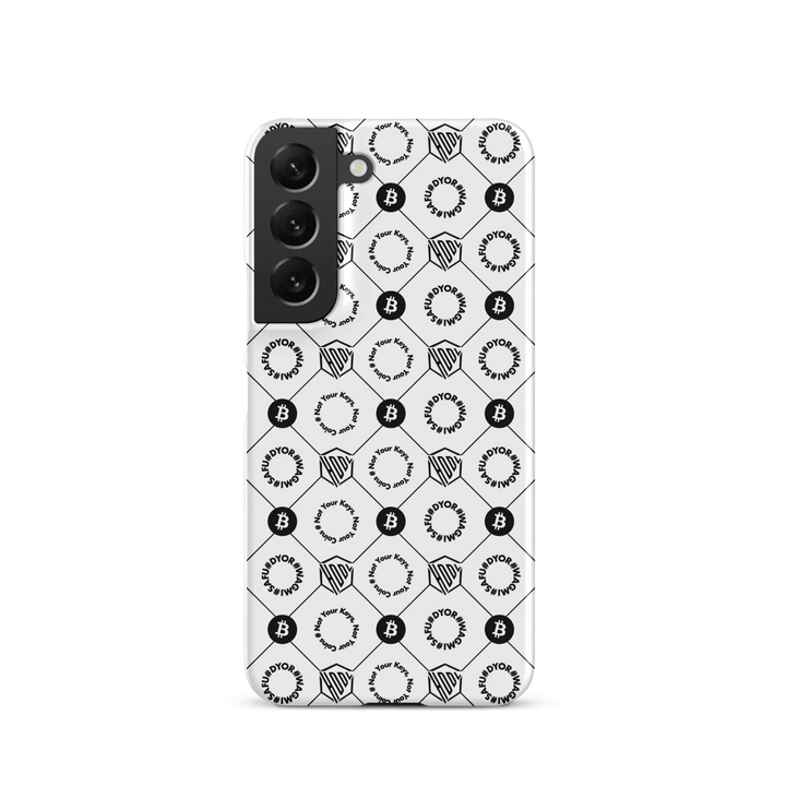 HODL Snap case Samsung "First Edition White" - HODL Snap case Samsung "First Edition White" - Weiß Matt / Samsung Galaxy S22 | Exklusive Smartphone Hülle Streetwear von HODL®