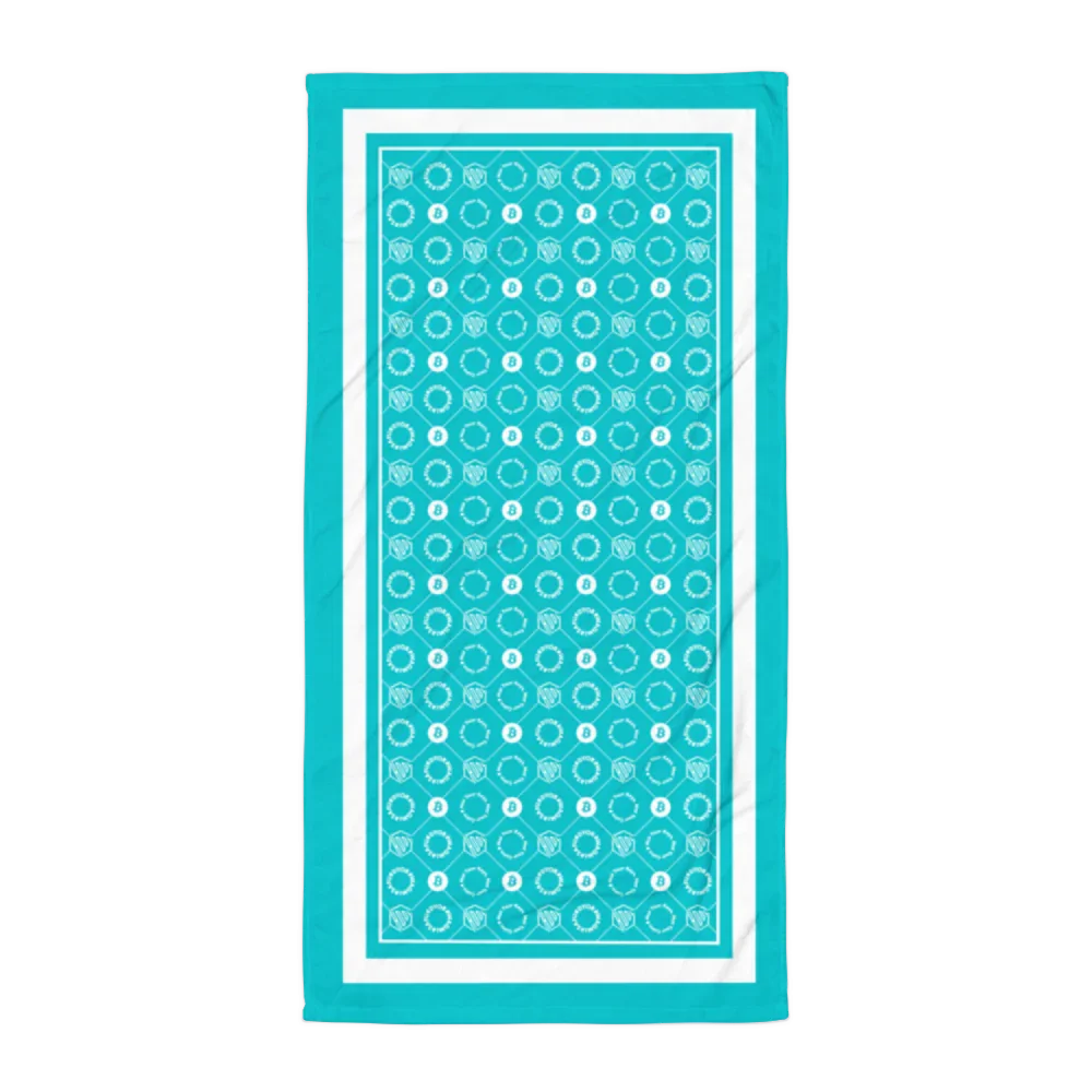 Handtuch - HODL DESIGN - Handtuch - HODL DESIGN - HODL DESIGN – Aqua Grid | Exklusive Handtuch Streetwear von HODL®