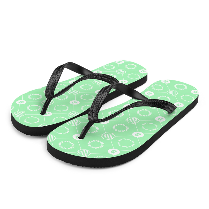 Flip-Flops - HODL DESIGN - Flip-Flops - HODL DESIGN - S / HODL DESIGN – Mint Mesh | Exklusive Flip Flops Streetwear von HODL®