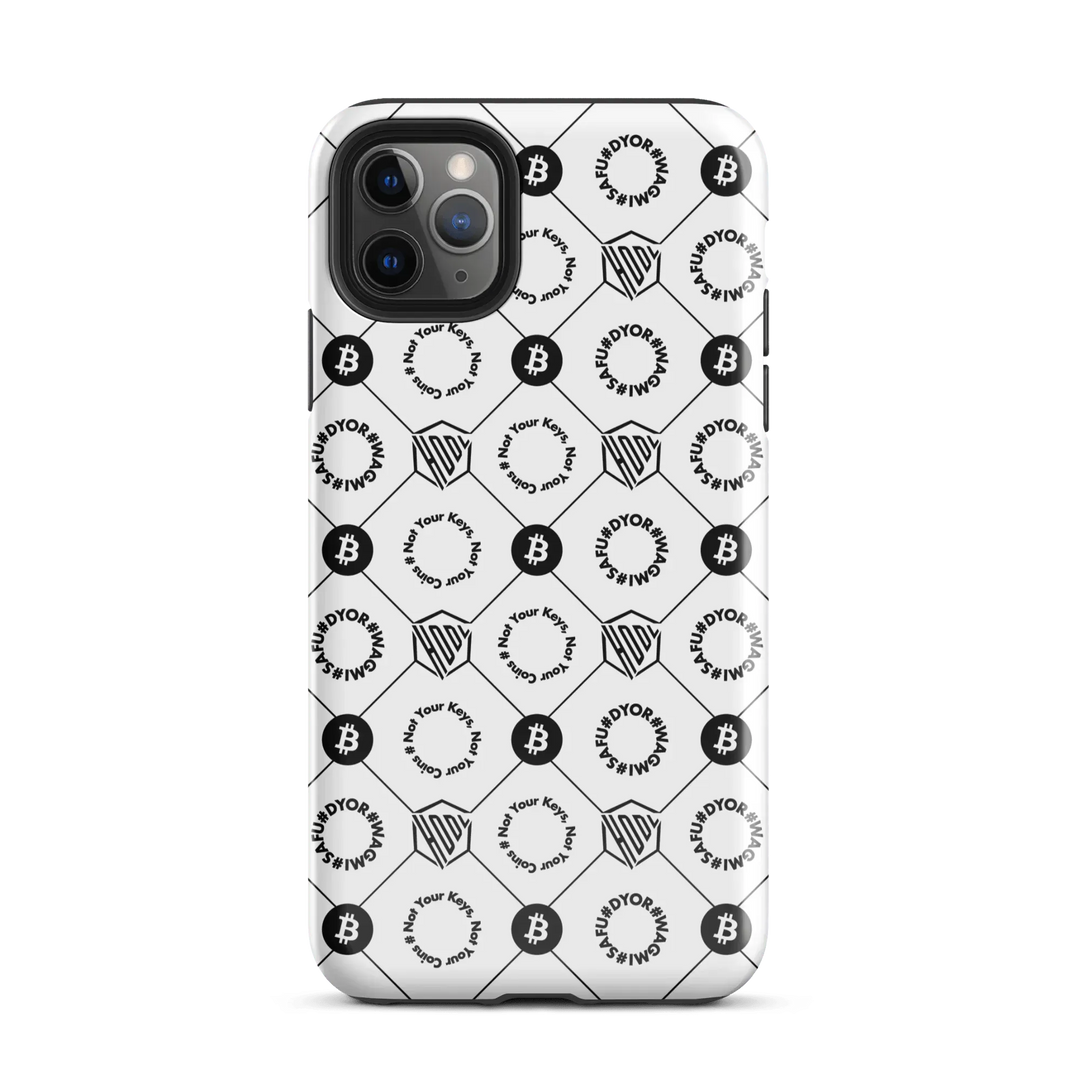 HODL iPhone Hard Case "First Edition White" - HODL iPhone Hard Case "First Edition White" - Weiß Glossy / iPhone 11 Pro Max | Exklusive Smartphone Hülle Streetwear von HODL®