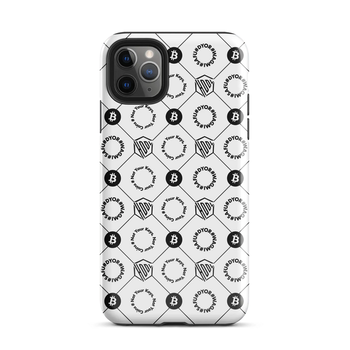 HODL iPhone Hard Case "First Edition White" - HODL iPhone Hard Case "First Edition White" - Weiß Glossy / iPhone 11 Pro Max | Exklusive Smartphone Hülle Streetwear von HODL®