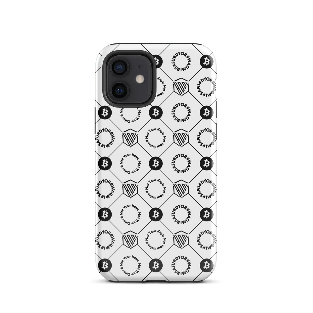 HODL iPhone Hard Case "First Edition White" - HODL iPhone Hard Case "First Edition White" - Weiß Glossy / iPhone 12 | Exklusive Smartphone Hülle Streetwear von HODL®