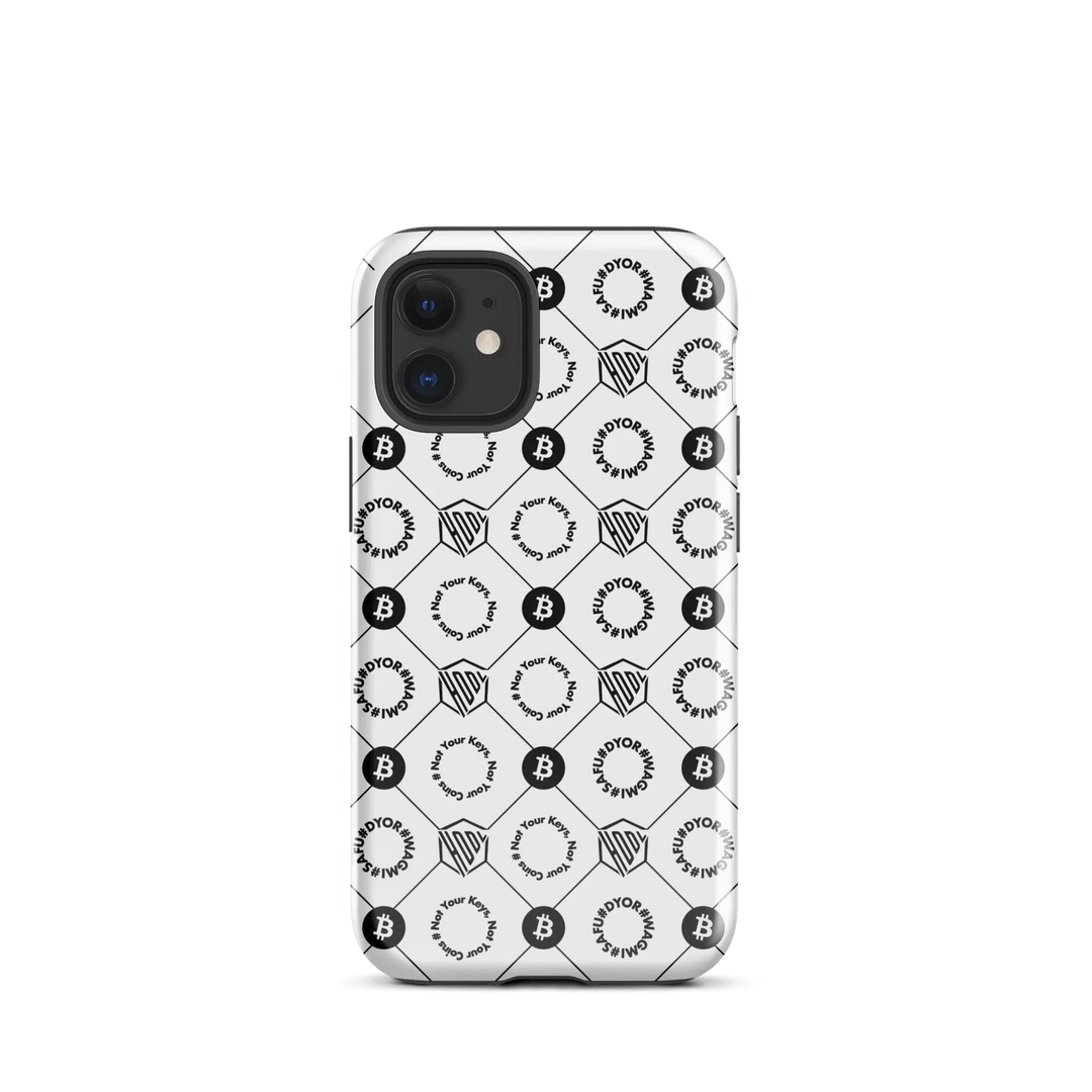 HODL iPhone Hard Case "First Edition White" - HODL iPhone Hard Case "First Edition White" - Weiß Glossy / iPhone 12 mini | Exklusive Smartphone Hülle Streetwear von HODL®