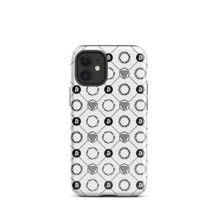 HODL iPhone Hard Case "First Edition White" - HODL iPhone Hard Case "First Edition White" - Weiß Glossy / iPhone 12 mini | Exklusive Smartphone Hülle Streetwear von HODL®