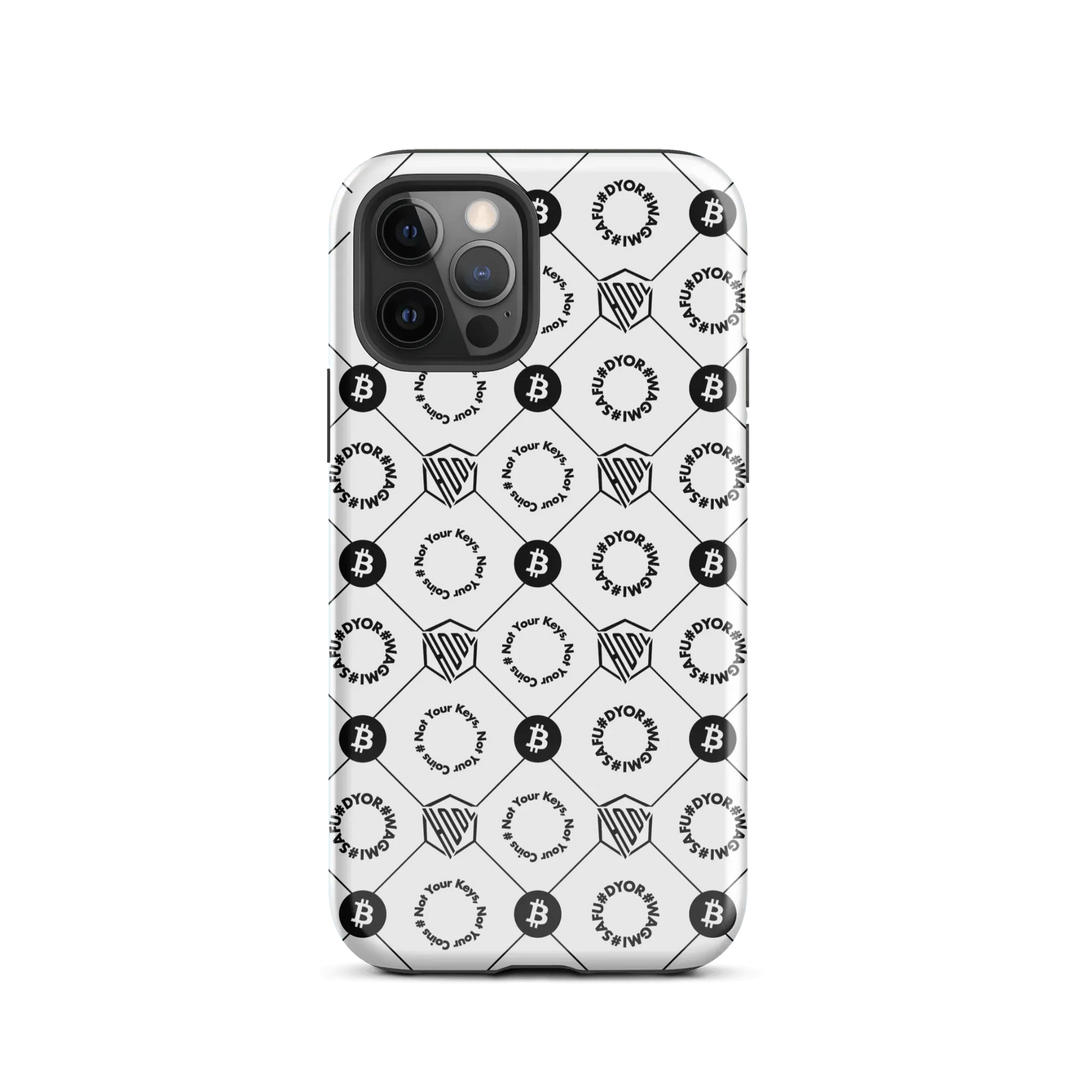 HODL iPhone Hard Case "First Edition White" - HODL iPhone Hard Case "First Edition White" - Weiß Glossy / iPhone 12 Pro | Exklusive Smartphone Hülle Streetwear von HODL®