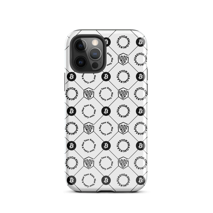 HODL iPhone Hard Case "First Edition White" - HODL iPhone Hard Case "First Edition White" - Weiß Glossy / iPhone 12 Pro | Exklusive Smartphone Hülle Streetwear von HODL®